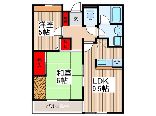 上ノ台パ－クサイドの物件間取画像